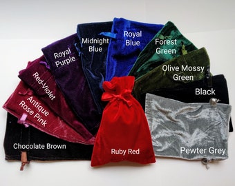 3 Pcs 6 x 9 Blue Velvet Bags Dice Bag GIFTEXPRESS Velvet Tarot Rune Bag Card Bag Jewelry Pouch 3pk Blue Velvet Pouch with Drawstring Tarot Bag