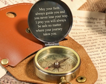personalized compass, gift for him, anniversary gifts for boyfriend, long distance gift, Valentine's Day Gifts, engraved compass, husband