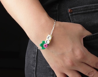 Sterling Silver 1x3 Block Bracelet – Creative Brick Inspired Design