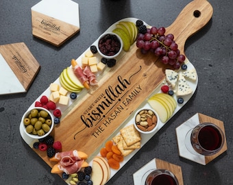 Personalized Bismillah Charcuterie Board, Islamic Housewarming Gift