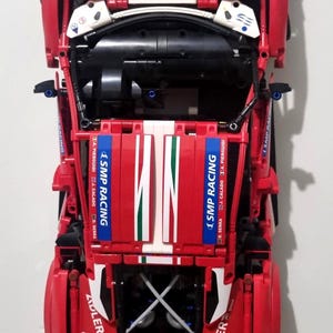 Wall mount bracket for LEGO Technic Ferrari 488 GTE Car 42125