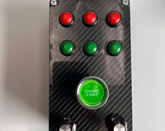 Simracing buttonbox - basic with illuminated green start button