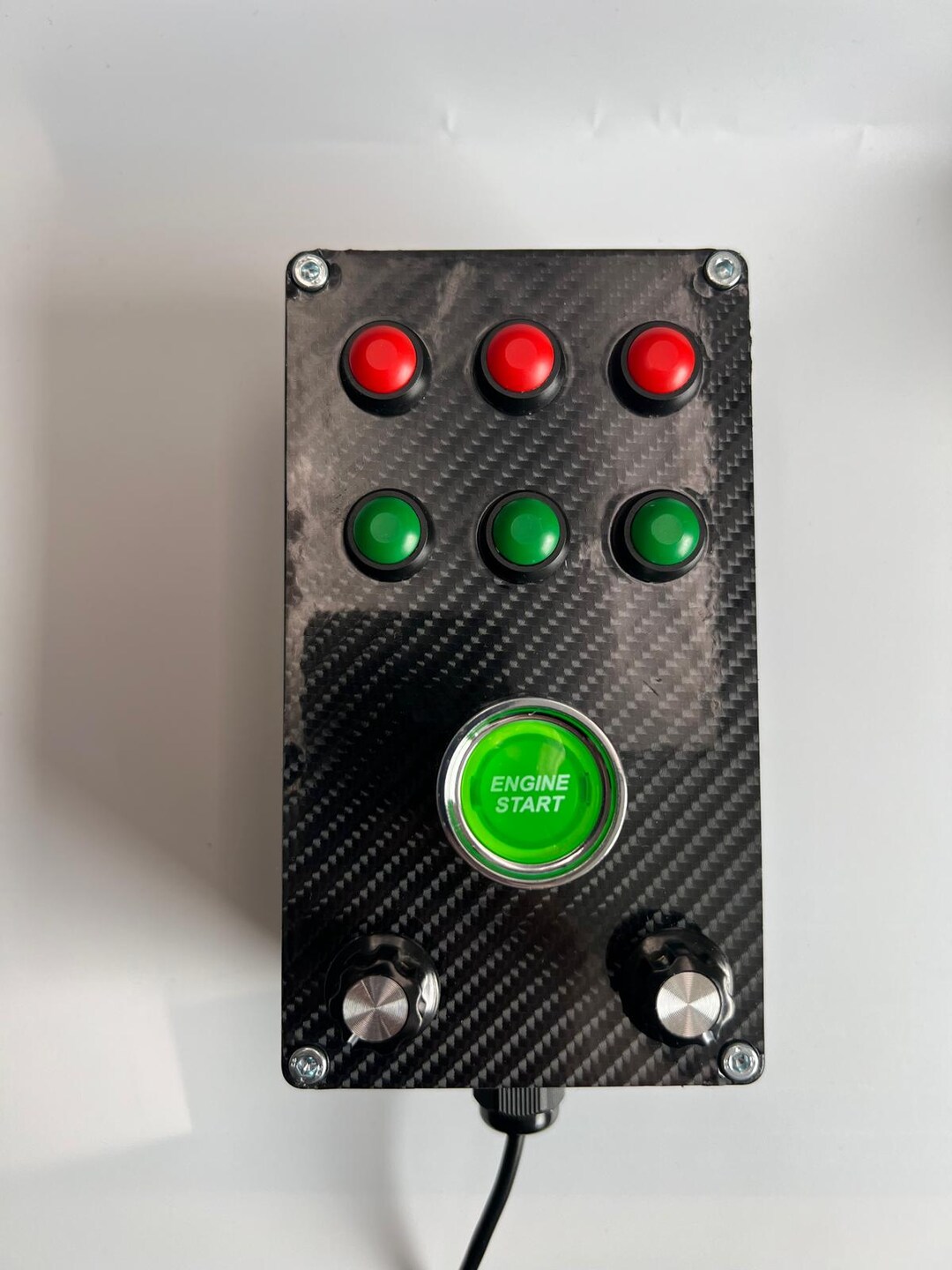 Simracing Buttonbox - Basic With Illuminated Green Start Button - Etsy