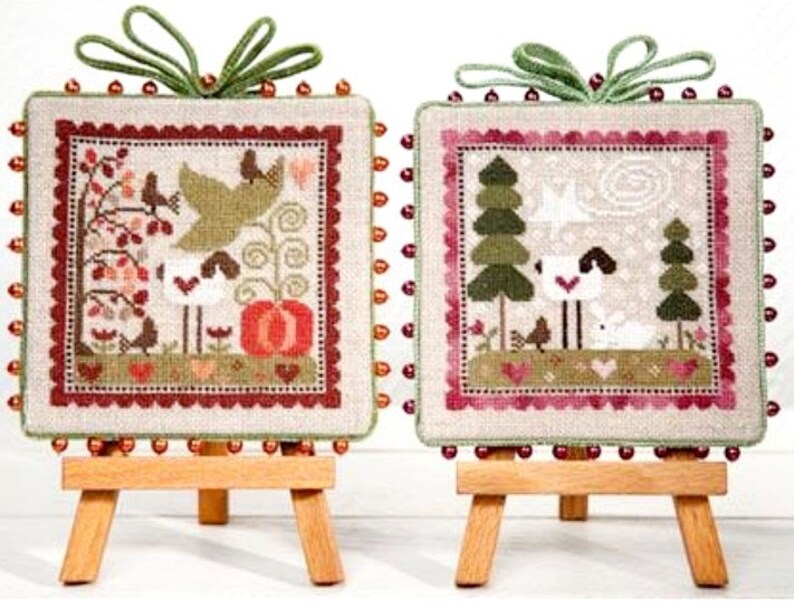 TraLaLa Cross Stitch FALL & WINTER Automne Et Hiver PATTERNS | Etsy