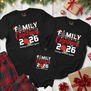 Family Christmas 2026 Shirt, Matching Holiday Tee, Festive Xmas Outfit, Family Reunion TShirt, Christmas Pajama Party Top