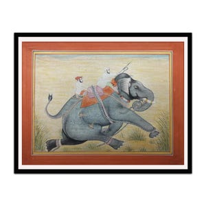 Elephant Miniature Painting: Kota School Indian Art (Digital Download