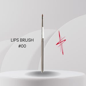 Makeup Brush No. 00 – Lip Brush | Professional Precision Lip Application Tool | Natural Sable Hair & Birch Wood Handle Brush | Felix Shtein