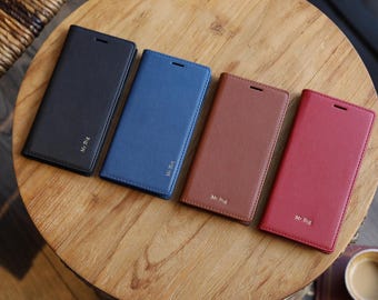 Personalized Pixel Case for Pixel 10 Pro, 9 Pro XL, 8a, 7a, PU Leather Phone Case with Card Holder, Customized Initials Name Zodiac Engrave