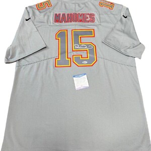Patrick Mahomes signerad Kansas City Chiefs #15 tröja Beckett COA autentiska NFL-minnesmärken bild 8