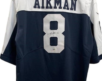 【激レア】ダラス・カウボーイズ トロイ・エイクマン ユニフォーム ジャージ TROY AIKMAN 未署名カスタム ダラス ブルー 縫製 新作 フットボール