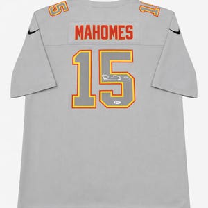 Patrick Mahomes signerad Kansas City Chiefs #15 tröja Beckett COA autentiska NFL-minnesmärken bild 1