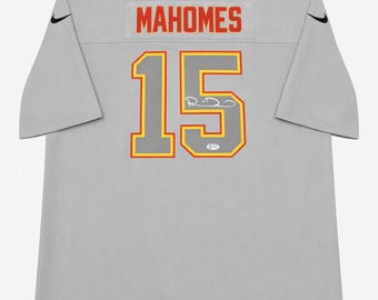 Patrick Mahomes podpisał koszulkę Kansas City Chiefs #15 Beckett COA Autentyczne pamiątki NFL