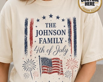 Custom 4th of July Shirt, Retro USA 250th Anniversary, 1776-2026 Tee, Personalized Patriotic Gift, Distressed America Freedom Tee