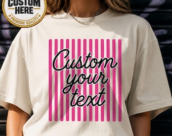 Custom Text Shirt, Personalized Quote Shirt, Custom Typography Tee, Personalized Name Shirt, Custom Message Gift