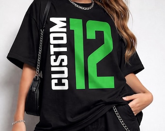 Custom Basketball Player Shirt, Retro Bootleg Football Tee, Personalized Baseball Team Shirt, School Name Sports Fan Gift, 90s Vintage Tee