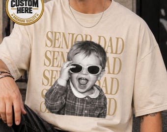 Custom Senior 2026 Shirt, Vintage Photo Senior Mom Dad Tee, Retro Senior Night Matching Shirts, Class Of 2026 Graduation Gift, Senior Tee