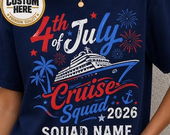 Personalized 250th Anniversary 4th of July Cruise Shirt, Custom Family Cruise Shirts, 4th of July American Flag USA Shirt Independence Day