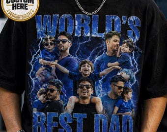 Custom Dad Photo Shirt, Best Dad Ever Shirt, Personalized Fathers Day Photo Tee, 100% Cotton Comfort Colors Shirt, Dad And Kids Shirt