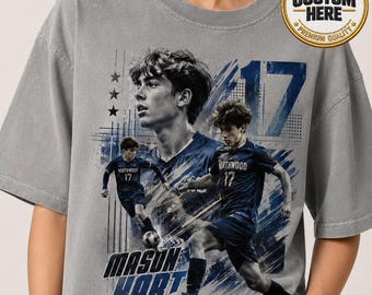 Camiseta personalizada con foto de papá futbolista, diseño gráfico de jugador de fútbol a elegir, camiseta de fútbol personalizada, regalo de torneo de fútbol para mamá
