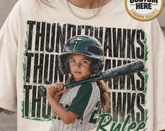 Personalized Baseball Player Shirt, Custom Baseball Mom Photo Shirt, Baseball Lover Gift, Gameday Tee, Baseball Mama Shirt, Sport Gift