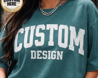 Vintage Personalized Sweatshirt - Custom Text Graphic Crewneck - 90s Style Minimalist Pullover - Oversized Birthday Gift Shirt