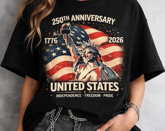 250th Anniversary United States Shirt, Patriotic Bald Eagle T-Shirt, America 1776–2026 Semiquincentennial Tee, Independence Day USA Shirt