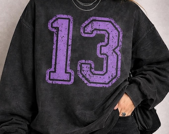 Custom Football Number Comfort Colors Shirt, Personalized Sports Number Tee, Gameday Lucky Number Shirt, Custom Team Spirit Apparel