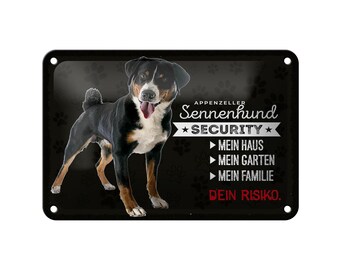 FEMER sign "Sennenhund Security" in wood or sheet metal in various sizes