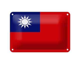 FEMER sign "Flag of Taiwan China" in wood or sheet metal in various sizes