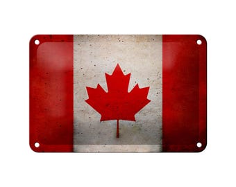 FEMER sign "Flag of Canada" in wood or sheet metal in various sizes