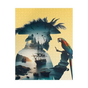 Enchanted Pirate Puzzle - 110/252/520/1014 Piece, Jigsaw for Adventure Lovers, Gift for Kids & Adults, Treasure Hunt Decor