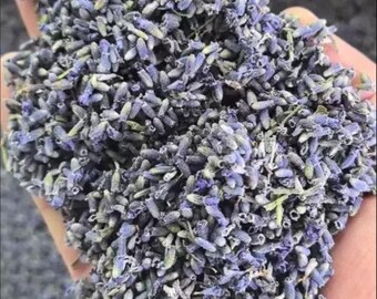 Bourgeons de lavande culinaire séchés - Fleurs de lavande de qualité alimentaire pour pâtisseries, tisanes, infusions et recettes