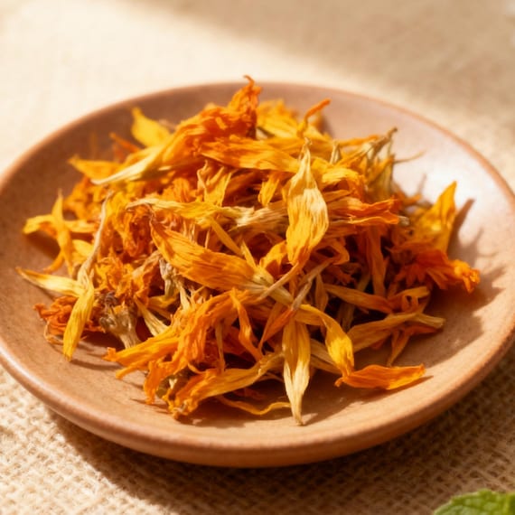 Organic Dried Marigold Flowers Calendula Petals, Calendula Officinalis, Herbal Tea, Salve, Infused Oil