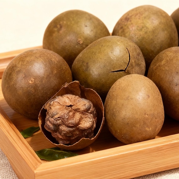 Dried Monk Fruit, Luo Han Guo for Tea Sweetener and Wellness Rituals