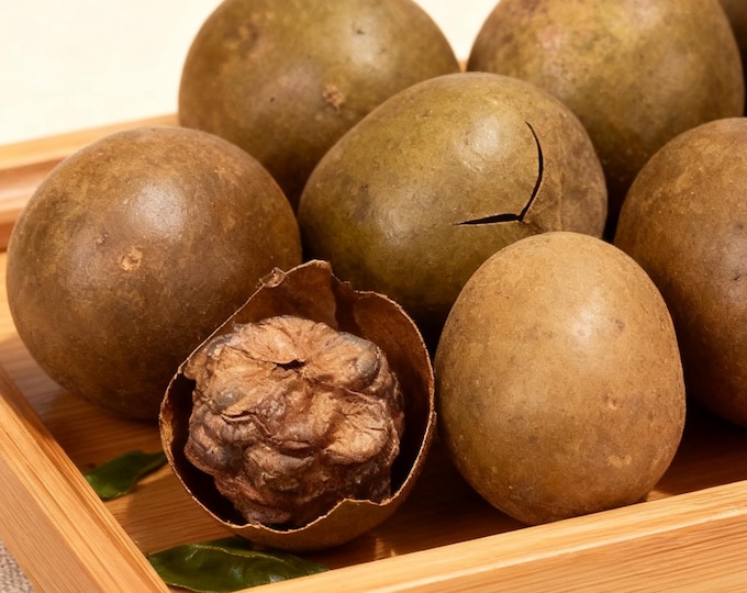Featured listing image: Dried Monk Fruit, Siraitia Grosvenorii, Luo Han Guo Fruit, Natural Sweetening Herb