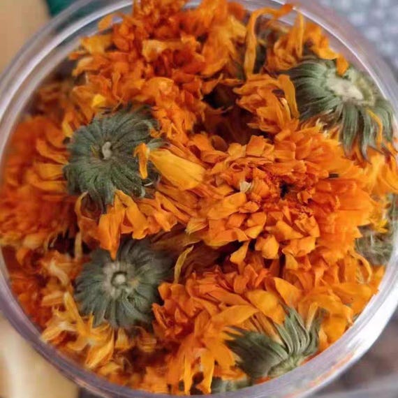 Whole Organic Dried Calendula Flowers