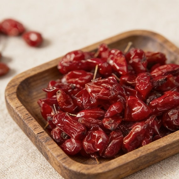 Dried Dogwood Fruit - Shan Zhu Yu, Whole Cornus Officinalis Berries