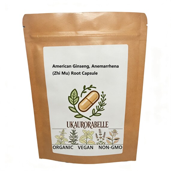American Ginseng, Anemarrhena (Zhi Mu) Root Capsules | Dual-Herb Support for Natural Metabolism & Energy