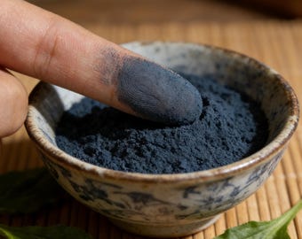 Natural Indigo Powder (Qing Dai) | For Natural Dye, Herbal Cosmetics & Crafts | Plant-Based, Traditional