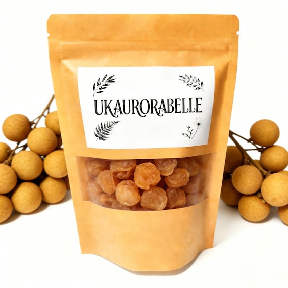 Dried Longan Meat - Sweet, Chewy Natural Snack - 100% Pure, No Additives - Tea & Desserts