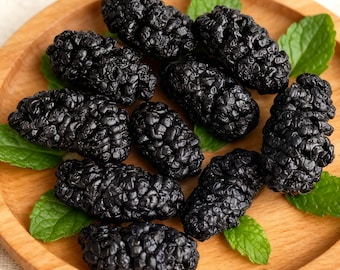 Dried Black Mulberries, Morus Nigra, Black Mulberry