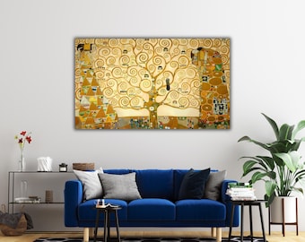 Impresión del Árbol de la Vida de Gustav Klimt: Arte mural para exposiciones en museos