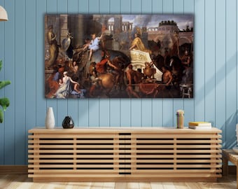 Alexander Entering Babylon Canvas Print: Renaissance Wall Art