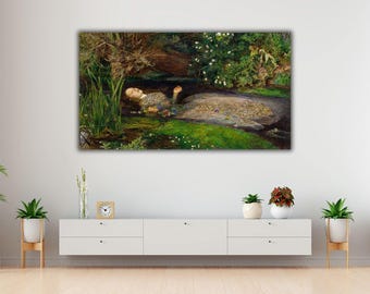 Ophelia Canvas Print: John Everett Millais Painting, Hamlet Art