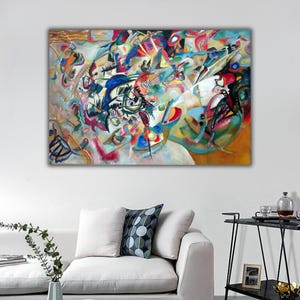 Composition VII by Kandinsky, Wassily Kandinsky Canvas Art, Kandinsky Poster, Kandinsky Wall Art, Abstract Canvas Prints, Expressionism Art