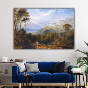 Diogenes Throwing Away His Cup by John Martin, John Martin Artworks, John Martin Canvas Print, John Martin Wall Decor, John Martin Wall Art