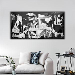 Guernica by Picasso Canvas Print, Guernica Wall Art, Pablo Picasso Canvas Art, Guernica Wall Decor, Picasso Reproduction Print,Guernica Art
