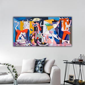 Guernica Wall Art, Guernica by Picasso Canvas Print, Pablo Picasso Canvas Art, Guernica Wall Decor, Picasso Reproduction Print,Guernica Art