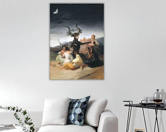 Witches' Sabbath Canvas Print: Francisco De Goya Wall Art