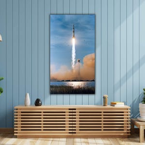 Apollo 8 Launch Canvas Print: NASA Mission Wall Art
